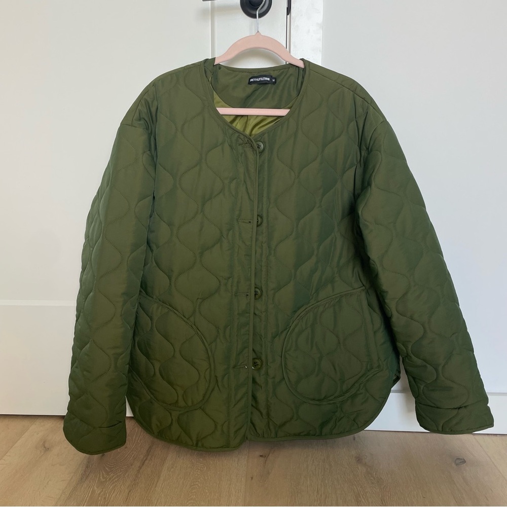 Oversized quilted jacket